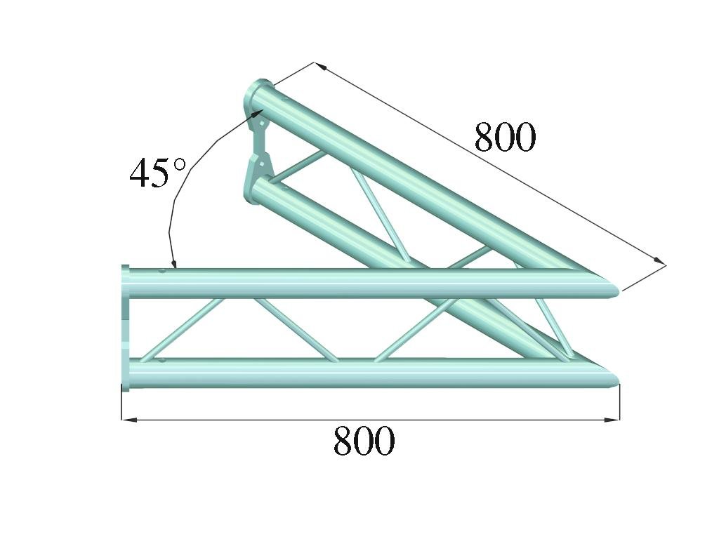 ALUTRUSS BISYSTEM PV-19 2-Weg 45° vertikal