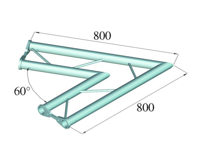 ALUTRUSS BISYSTEM PH-20 2-Weg 60° horizontal