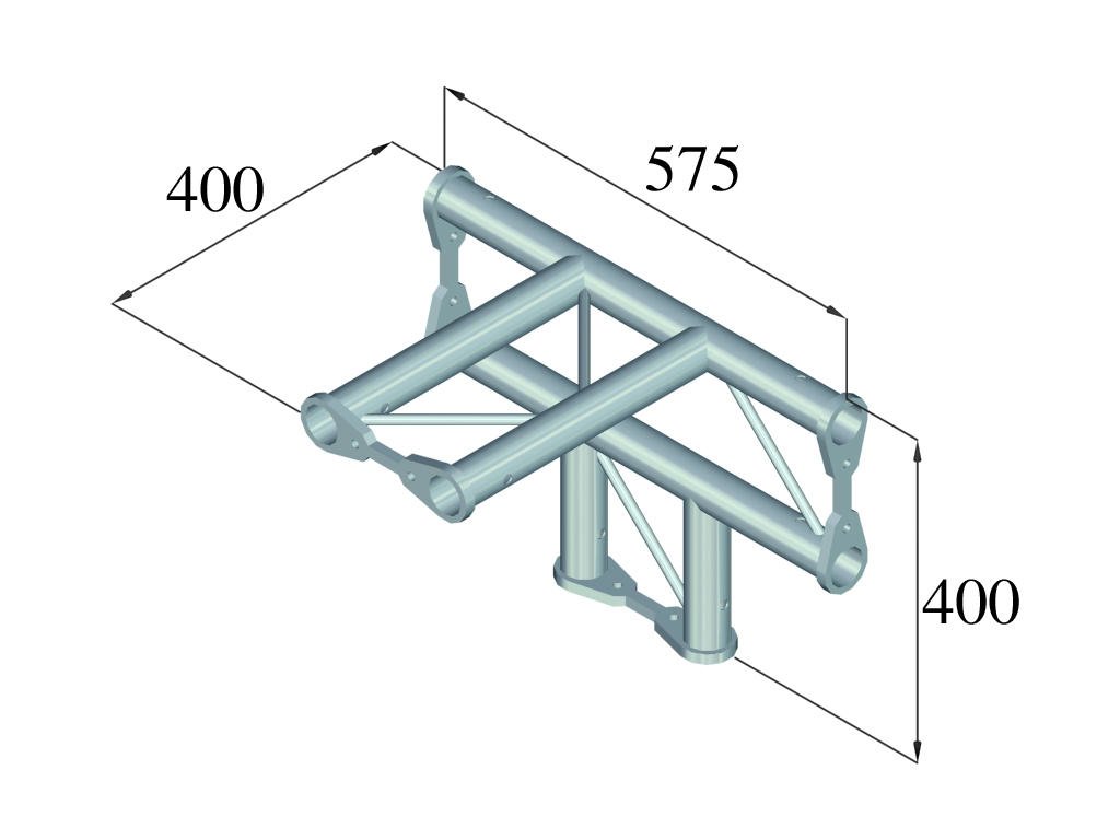 ALUTRUSS BISYSTEM PH-42 4-Weg T-Stück horizontal