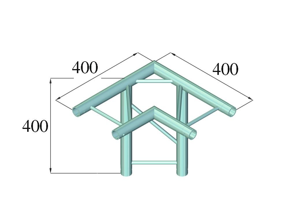 ALUTRUSS DECOLOCK DQ2-PAL31H 3-Weg Ecke 90°