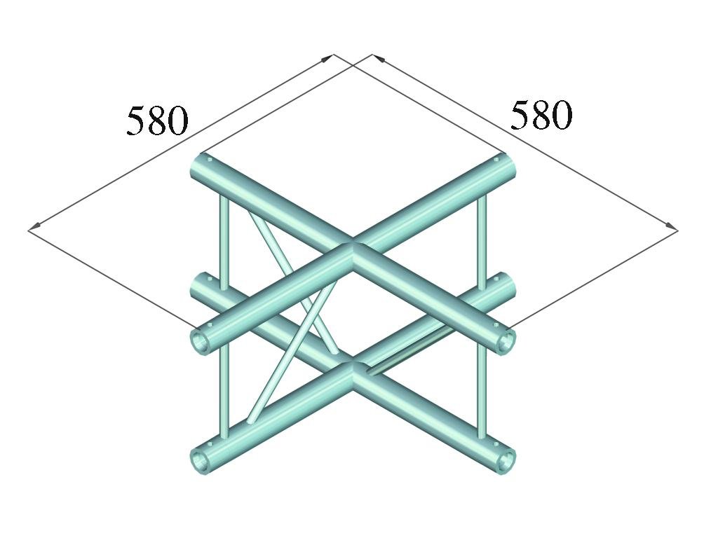 ALUTRUSS DECOLOCK DQ2-PAC41V 4-Weg Kreuz