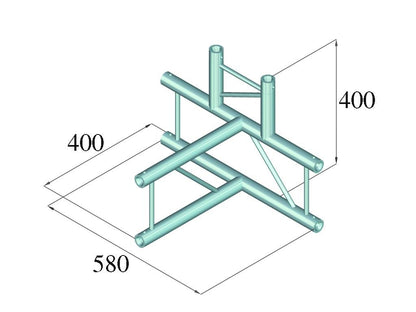 ALUTRUSS DECOLOCK DQ2-PAT42V 4-Weg T-Stück