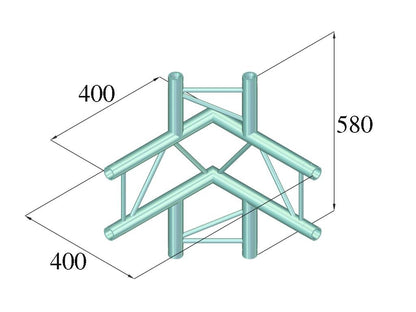 ALUTRUSS DECOLOCK DQ2-PAC44V 4-Weg Ecke