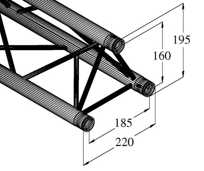 ALUTRUSS DECOLOCK DQ3-200 3-Punkt-Traverse