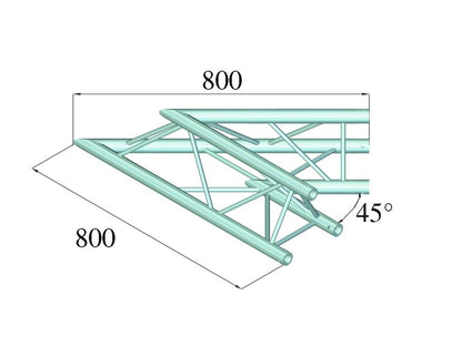 ALUTRUSS DECOLOCK DQ3-PAC19 2-Weg Ecke 45°