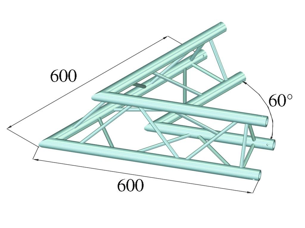 ALUTRUSS DECOLOCK DQ3-PAC20 2-Weg Ecke 60°