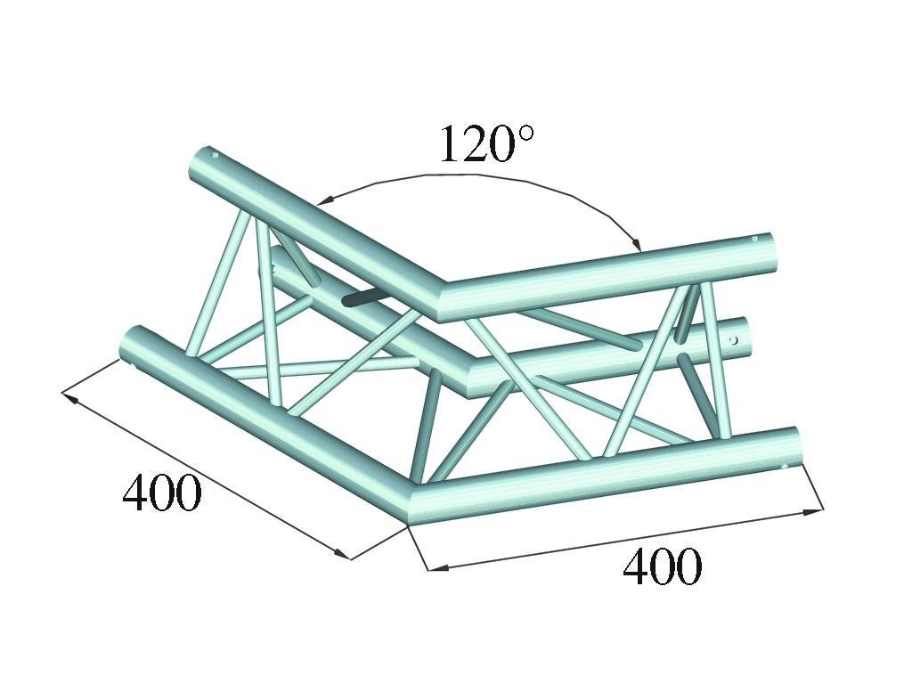 ALUTRUSS DECOLOCK DQ3-PAC22 2-Weg Ecke 120°