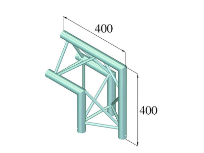 ALUTRUSS DECOLOCK DQ3-PAC24 2-Weg Ecke 90°