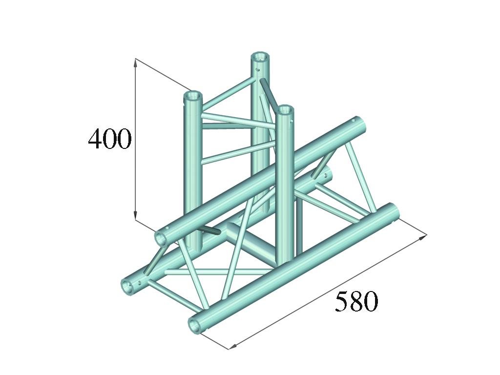 ALUTRUSS DECOLOCK DQ3-PAT35 3-Weg T-Stück 90°