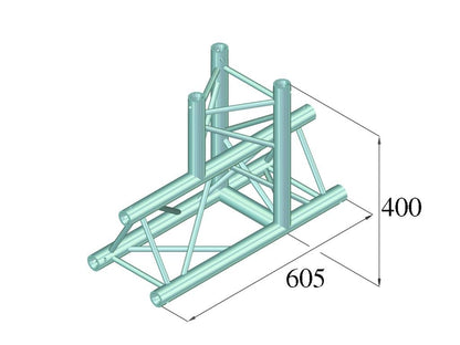 ALUTRUSS DECOLOCK DQ3-PAT37 3-Weg T-Stück 90°