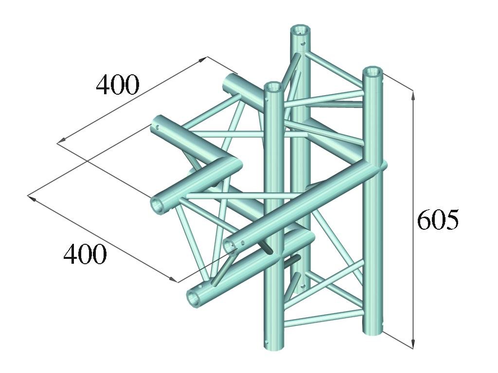 ALUTRUSS DECOLOCK DQ3-PAC44 4-Weg Ecke links