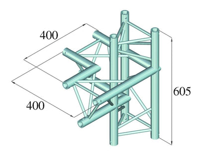 ALUTRUSS DECOLOCK DQ3-PAC44 4-Weg Ecke links