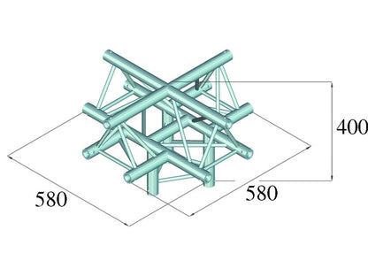 ALUTRUSS DECOLOCK DQ3-PAC52 5-Weg Ecke /\