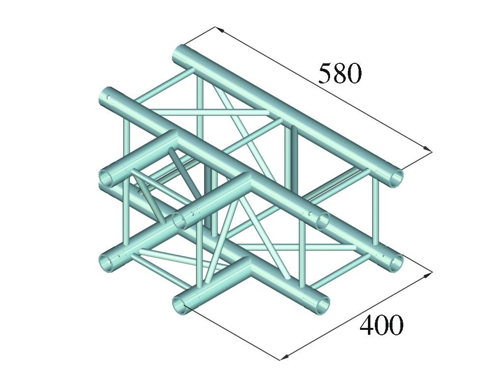 ALUTRUSS DECOLOCK DQ4-PAT35 3-Weg T-Stück 90°