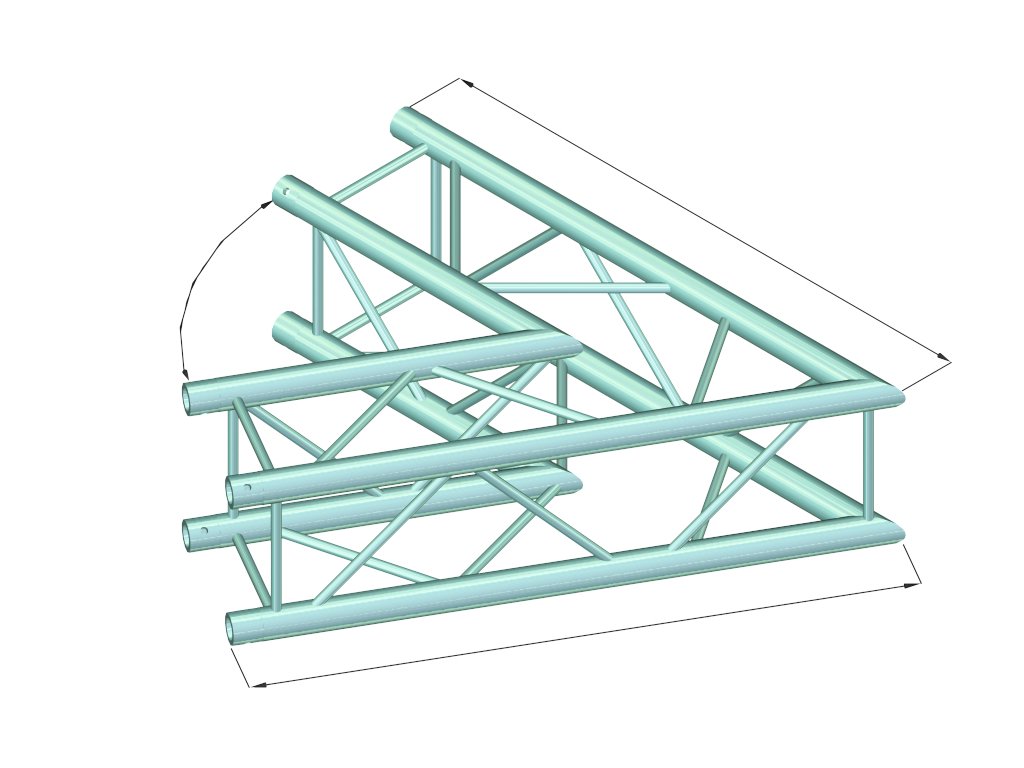 ALUTRUSS DECOLOCK DQ4-SPAC20 2-Weg Ecke 60° sw