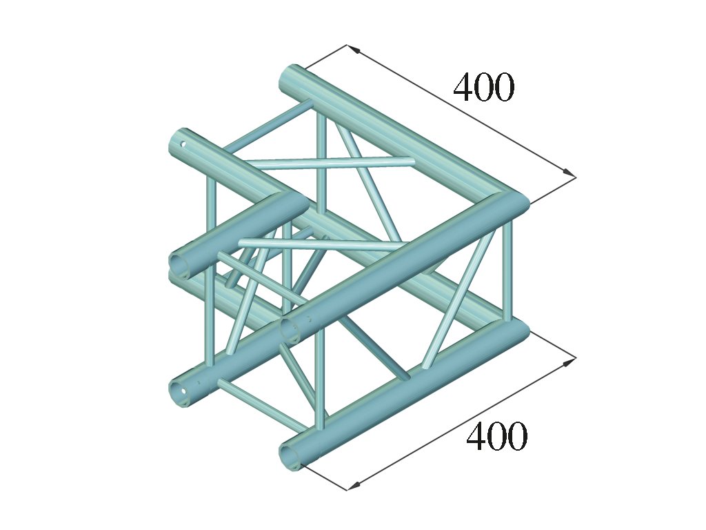 ALUTRUSS DECOLOCK DQ4-SPAC21 2-Weg Ecke 90°sw