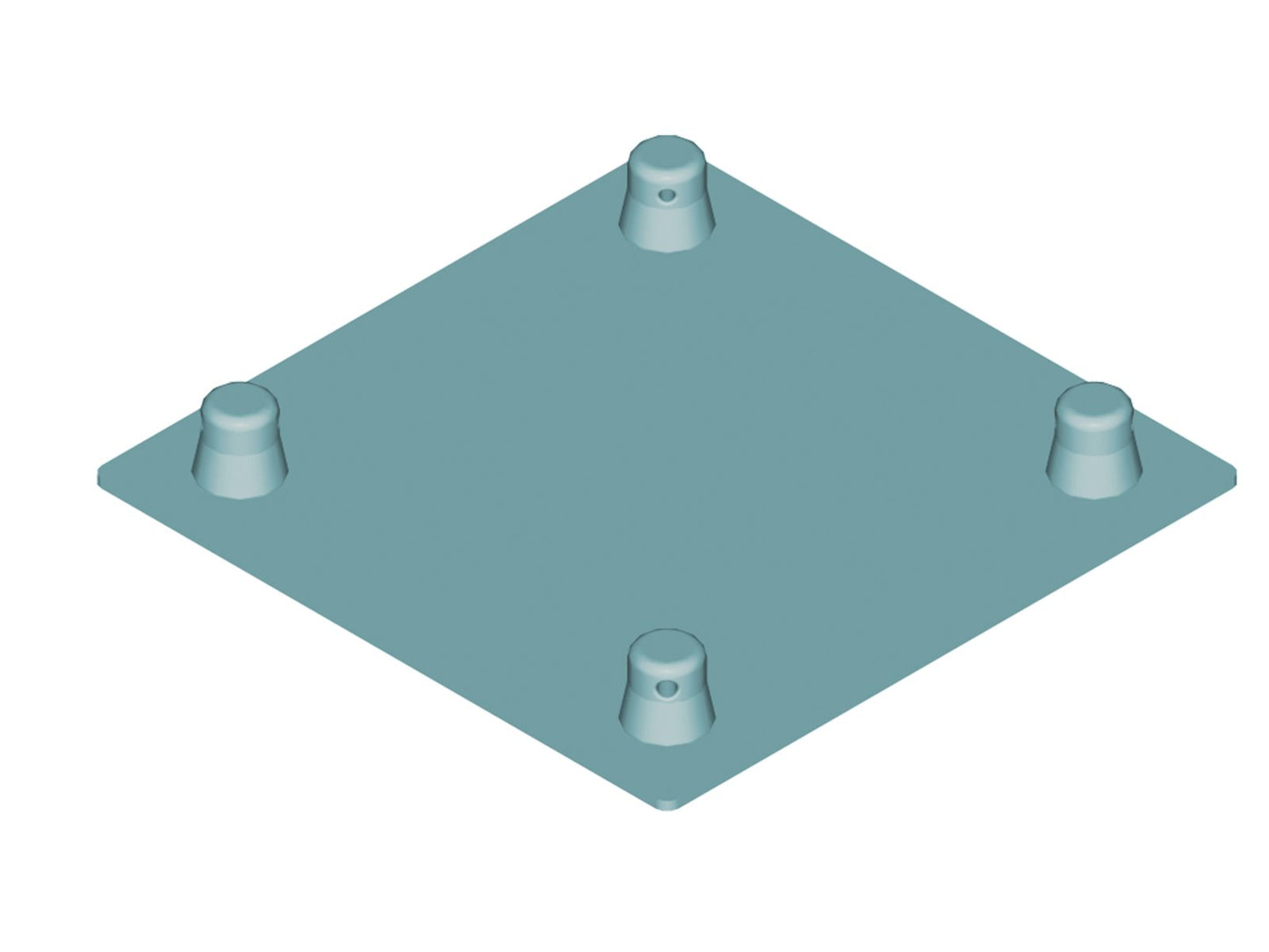 ALUTRUSS DECOLOCK DQ4-SBPM Bodenplatte MALE sw