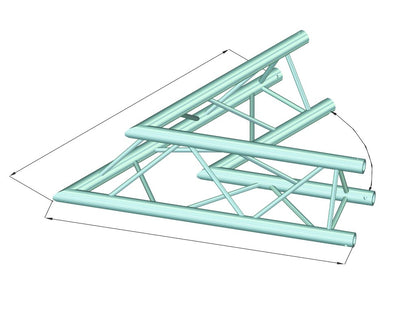 ALUTRUSS DECOLOCK DQ3-SPAC20 2-Weg Ecke 60° sw