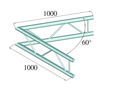 ALUTRUSS BILOCK E-GL22 C20-V 2-Wege-Ecke 60°