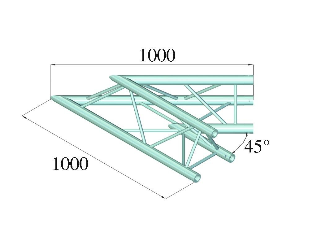 ALUTRUSS TRILOCK E-GL33 C-19 2-Wege-Ecke 45°