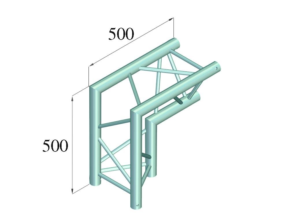 ALUTRUSS TRILOCK E-GL33 C-25 2-Weg-Ecke 90° \/