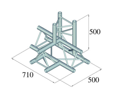 ALUTRUSS TRILOCK 6082AT-42 4-Weg-Stück \/