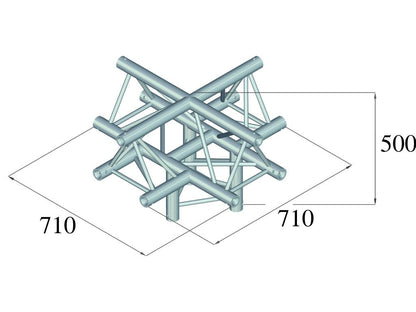 ALUTRUSS TRILOCK 6082AC-52 5-Weg-Stück /\