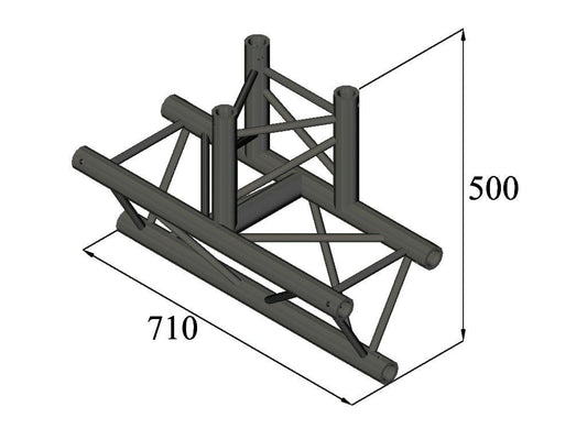 ALUTRUSS TRILOCK S-PAT-38 3-Weg-T-Stück