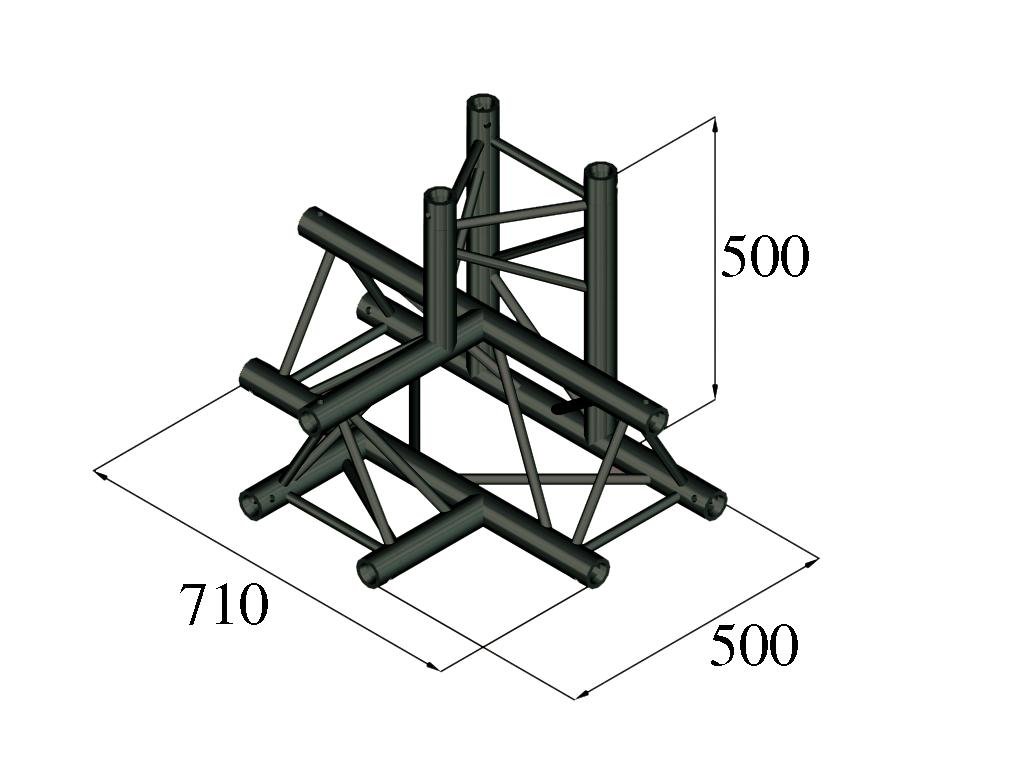 ALUTRUSS TRILOCK S-PAT-42 4-Weg-Stück \/