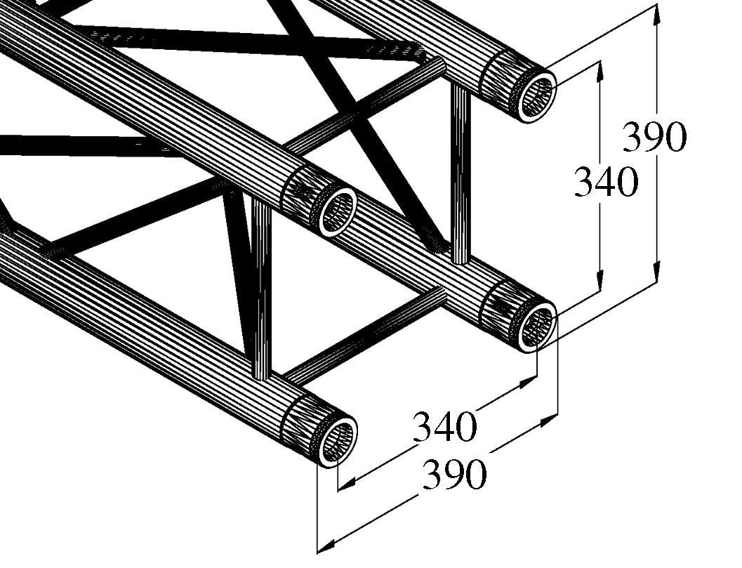 ALUTRUSS QUADLOCK TQ390-500 4-Punkt-Traverse