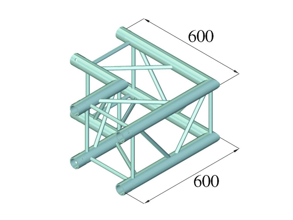 ALUTRUSS QUADLOCK TQ390-QQC21 2-Weg-Ecke 90°