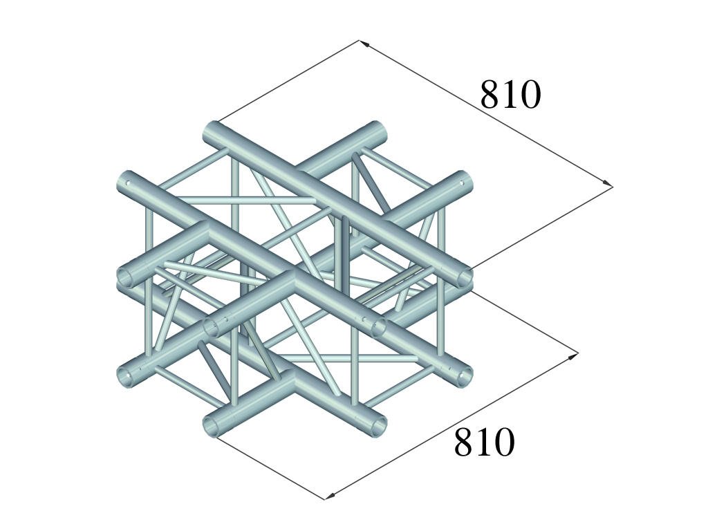 ALUTRUSS QUADLOCK TQ390-QQC41 4-Wege-Kreuzung