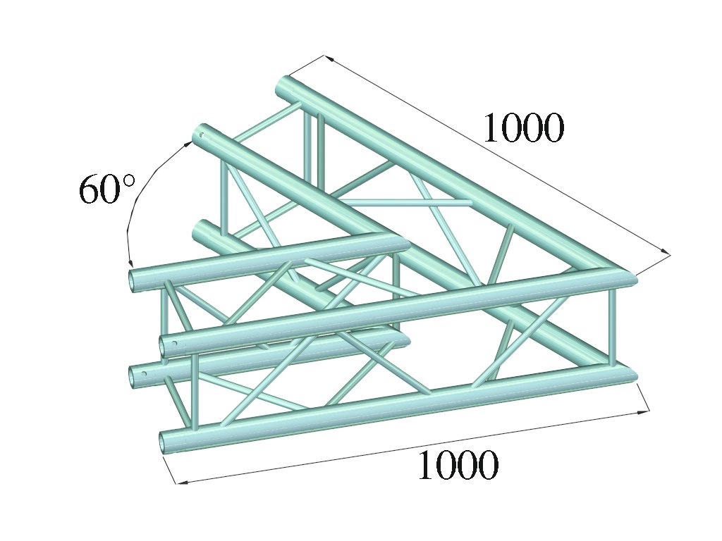 ALUTRUSS QUADLOCK S6082C-20 2-Wege-Ecke 60°