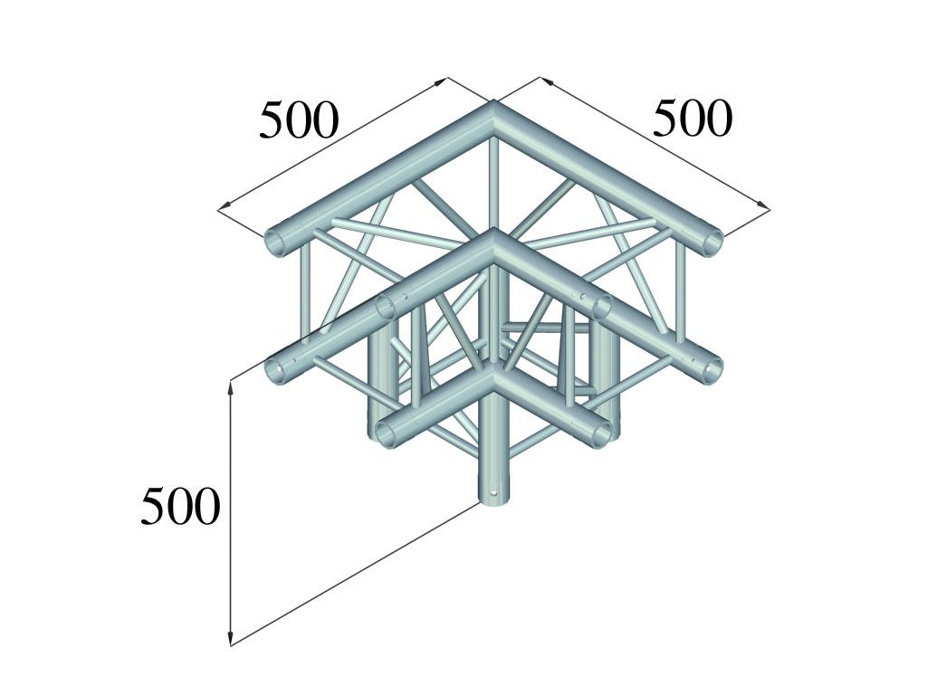 ALUTRUSS QUADLOCK 6082L-30 3-Wege-Ecke 90°