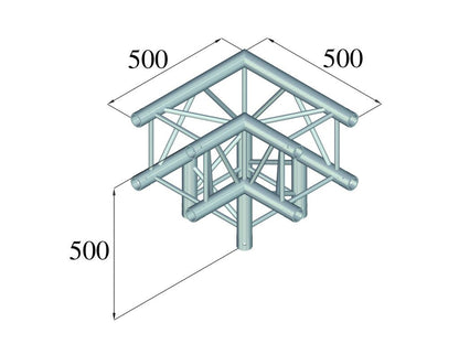 ALUTRUSS QUADLOCK 6082L-30 3-Wege-Ecke 90°