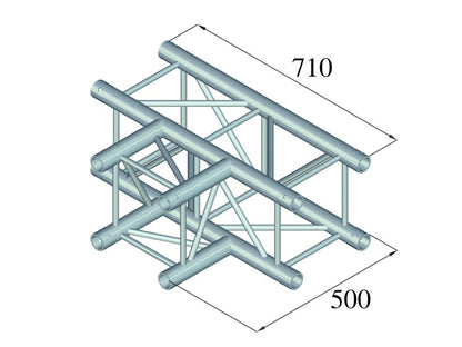 ALUTRUSS QUADLOCK 6082T-35 3-Wege-T-Stück