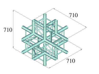 ALUTRUSS QUADLOCK 6082C-61 6-Wege-Kreuzstück