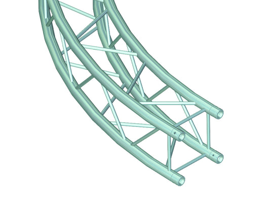 ALUTRUSS QUADLOCK 6082 Element f.Kreis 5m in.45°