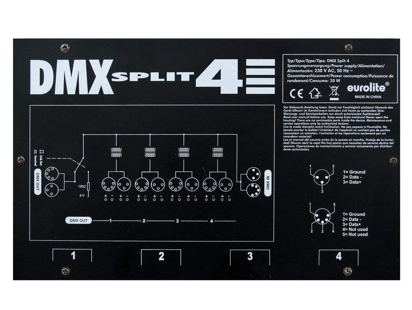 EUROLITE DMX Split 4 Splitter