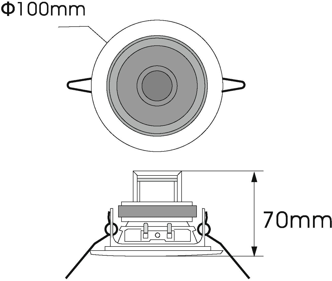 OMNITRONIC CS-2.5G Deckenlautsprecher gol